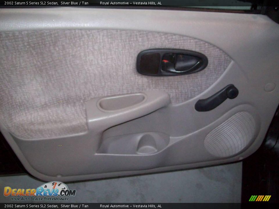 2002 Saturn S Series SL2 Sedan Silver Blue / Tan Photo #12