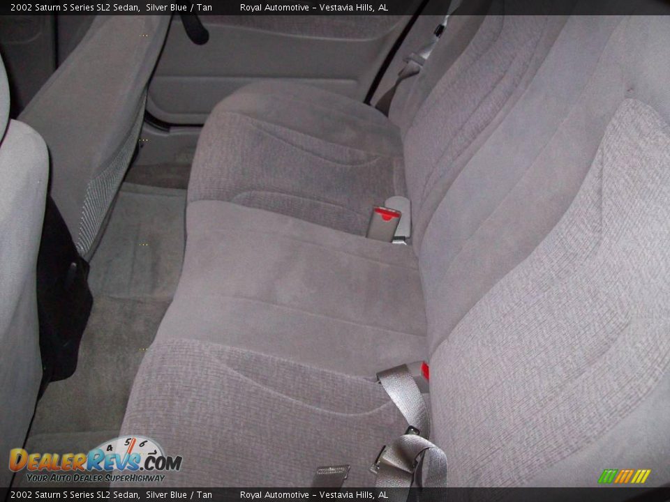 2002 Saturn S Series SL2 Sedan Silver Blue / Tan Photo #17