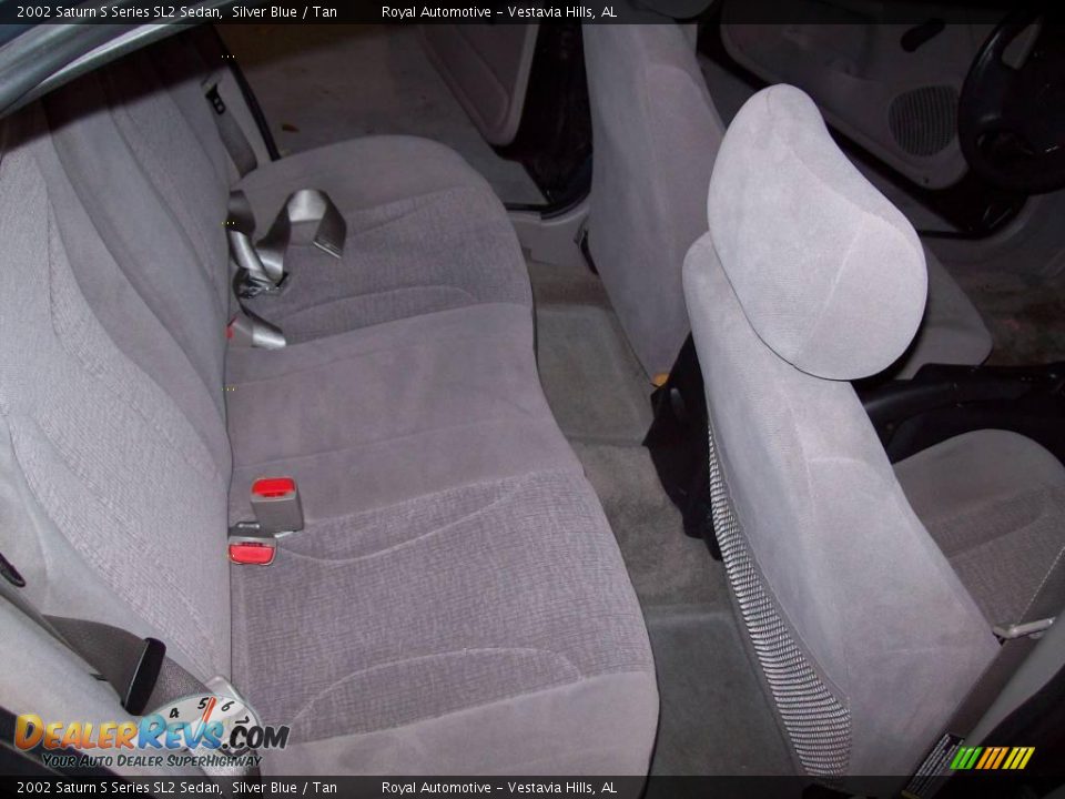 2002 Saturn S Series SL2 Sedan Silver Blue / Tan Photo #18