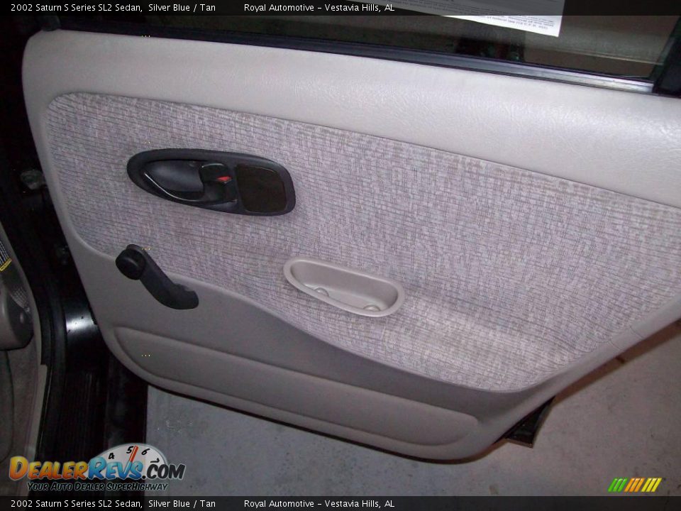 2002 Saturn S Series SL2 Sedan Silver Blue / Tan Photo #19