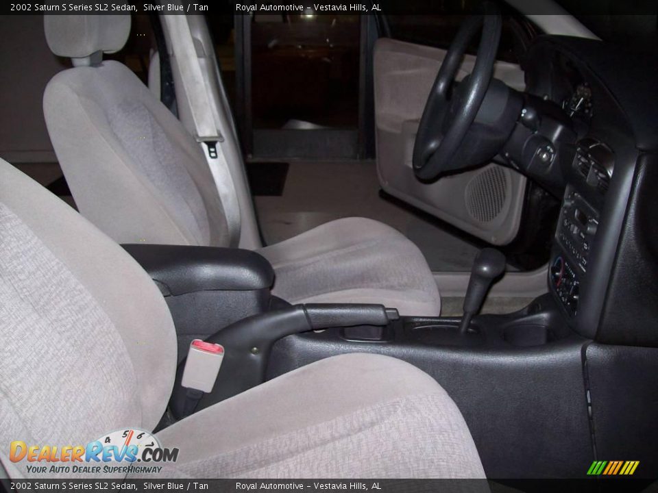 2002 Saturn S Series SL2 Sedan Silver Blue / Tan Photo #22