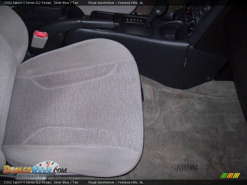 2002 Saturn S Series SL2 Sedan Silver Blue / Tan Photo #24