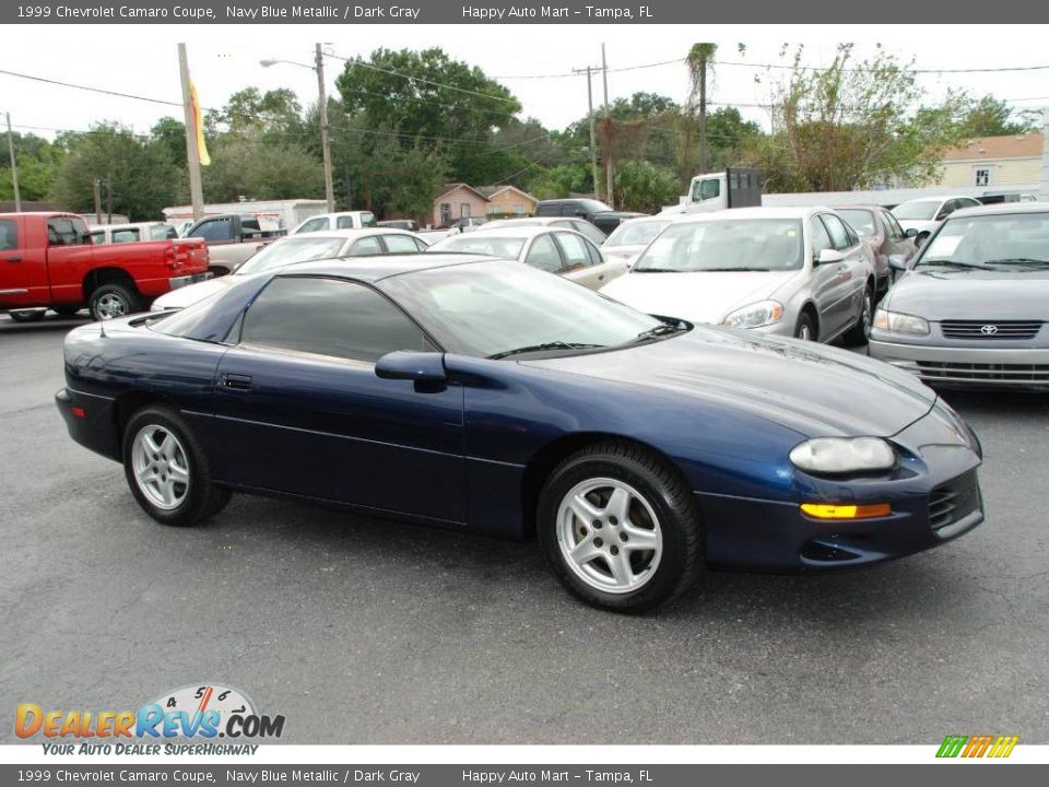 1999 Chevrolet Camaro Coupe Navy Blue Metallic / Dark Gray Photo #3