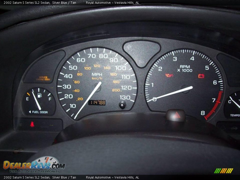 2002 Saturn S Series SL2 Sedan Silver Blue / Tan Photo #27