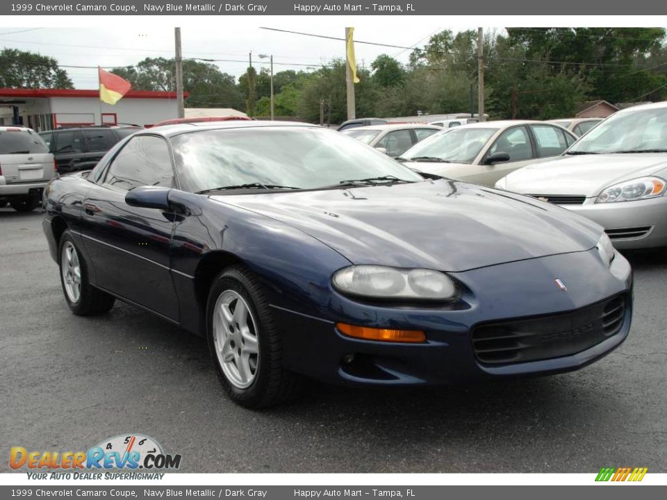 1999 Chevrolet Camaro Coupe Navy Blue Metallic / Dark Gray Photo #6