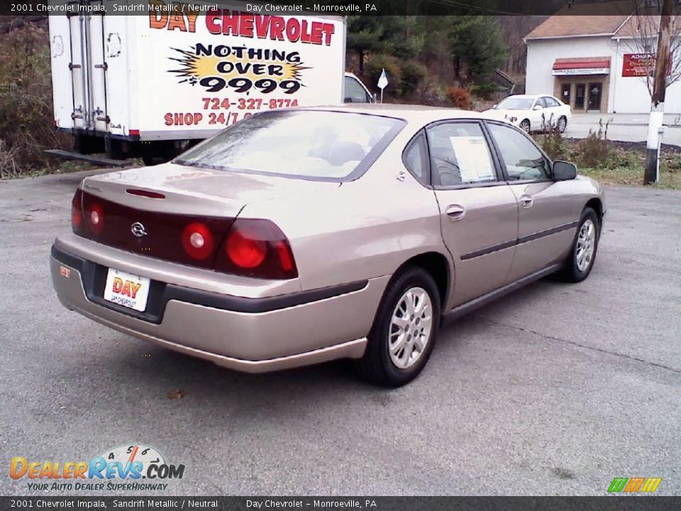 2001 Chevrolet Impala Sandrift Metallic / Neutral Photo #3