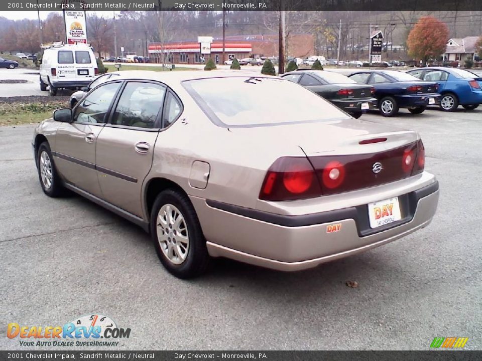 2001 Chevrolet Impala Sandrift Metallic / Neutral Photo #4
