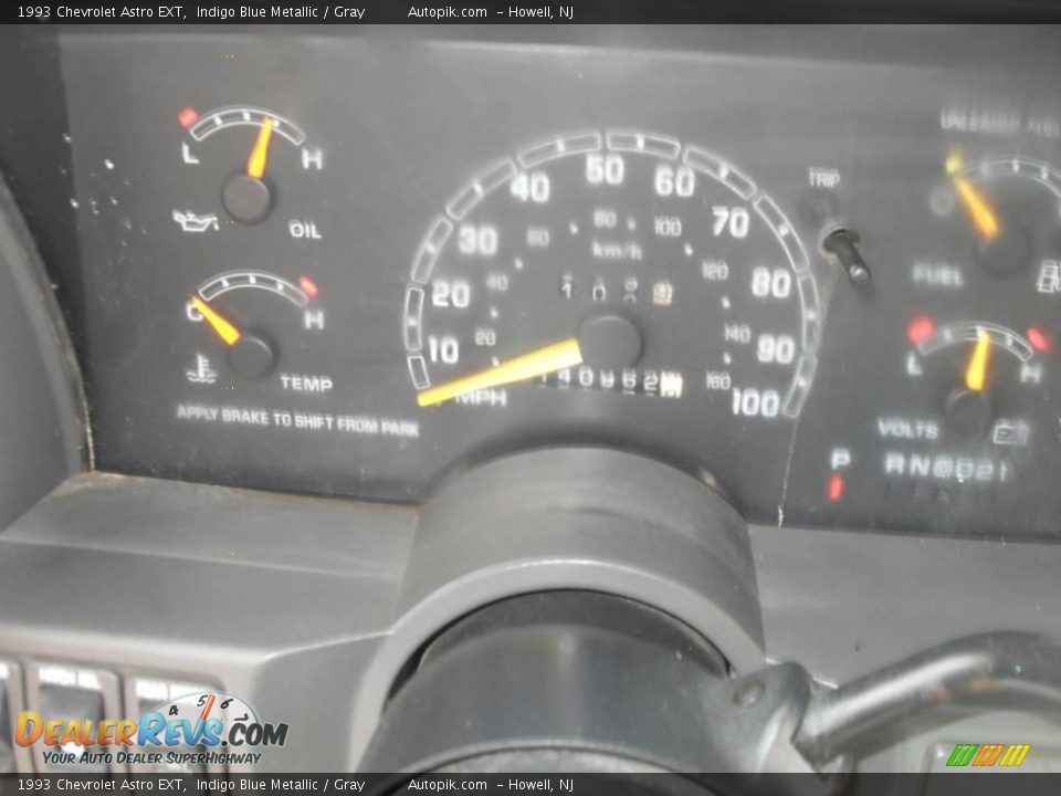 1993 Chevrolet Astro EXT Indigo Blue Metallic / Gray Photo #14