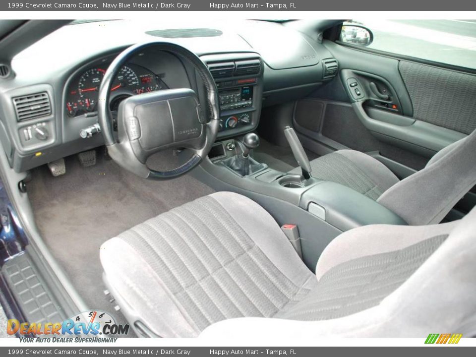 1999 Chevrolet Camaro Coupe Navy Blue Metallic / Dark Gray Photo #16