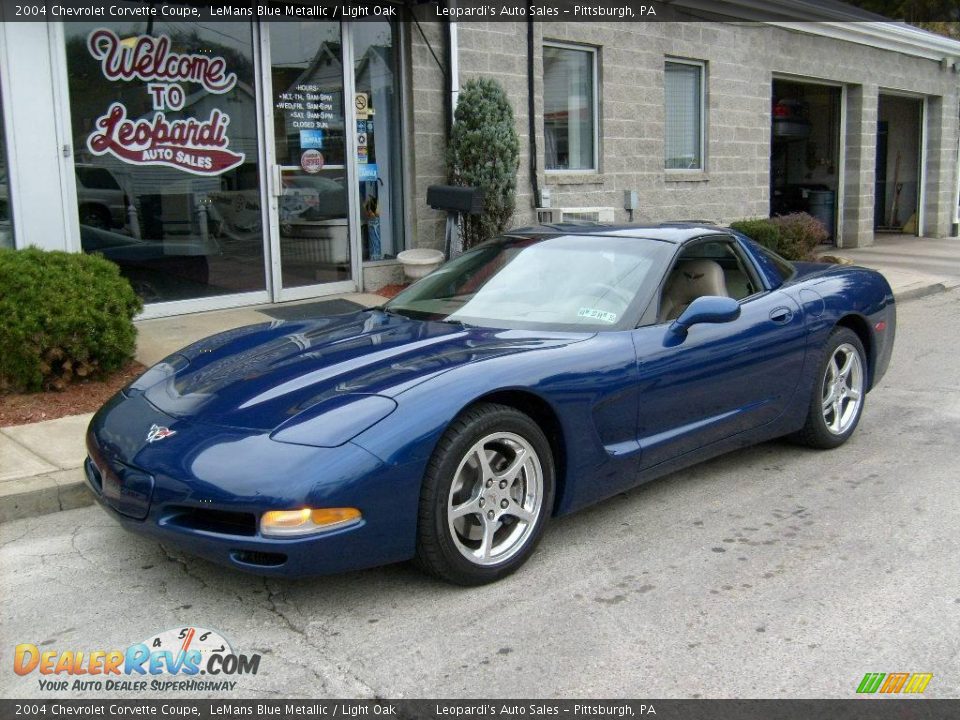 2004 Chevrolet Corvette Coupe LeMans Blue Metallic / Light Oak Photo #1