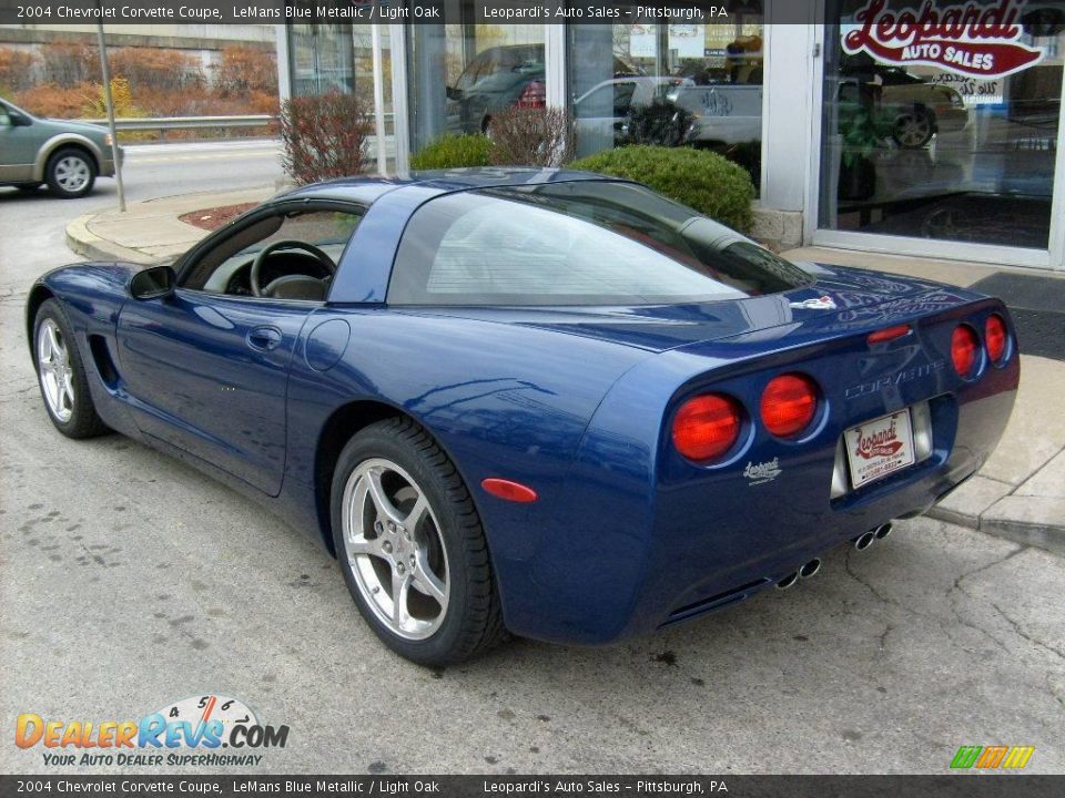 2004 Chevrolet Corvette Coupe LeMans Blue Metallic / Light Oak Photo #3