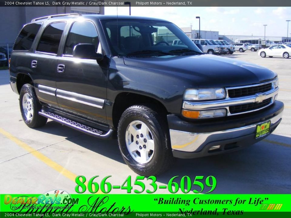 2004 Chevrolet Tahoe LS Dark Gray Metallic / Gray/Dark Charcoal Photo #1