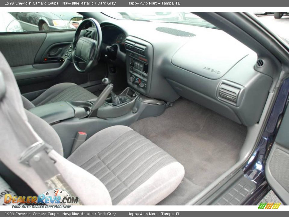 1999 Chevrolet Camaro Coupe Navy Blue Metallic / Dark Gray Photo #25