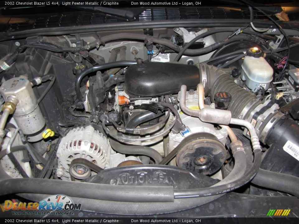 2002 Chevrolet Blazer LS 4x4 Light Pewter Metallic / Graphite Photo #19