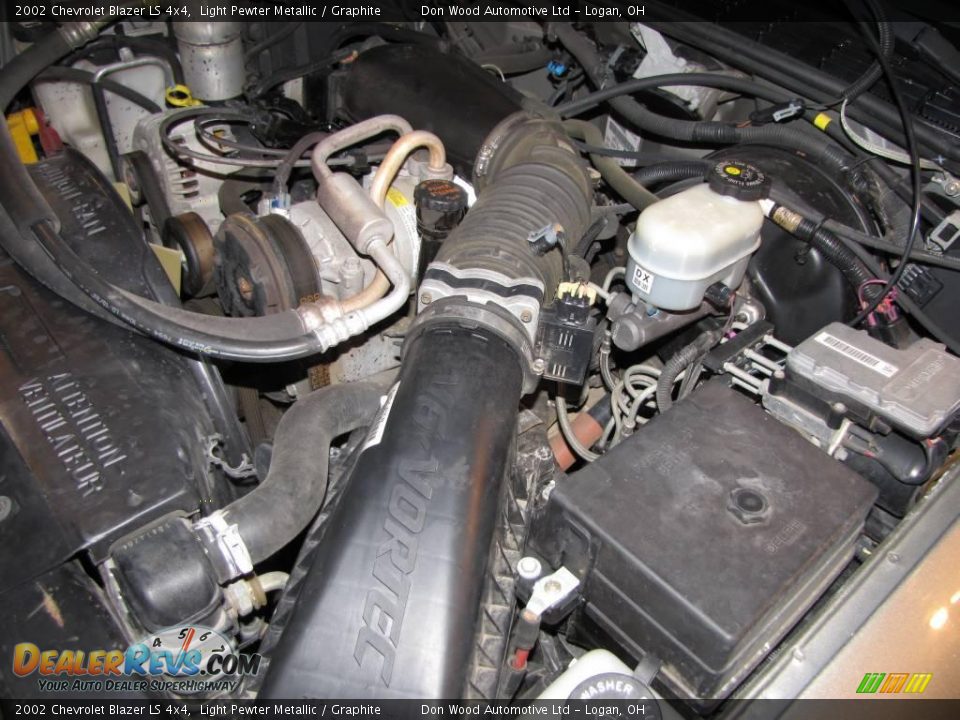 2002 Chevrolet Blazer LS 4x4 Light Pewter Metallic / Graphite Photo #20