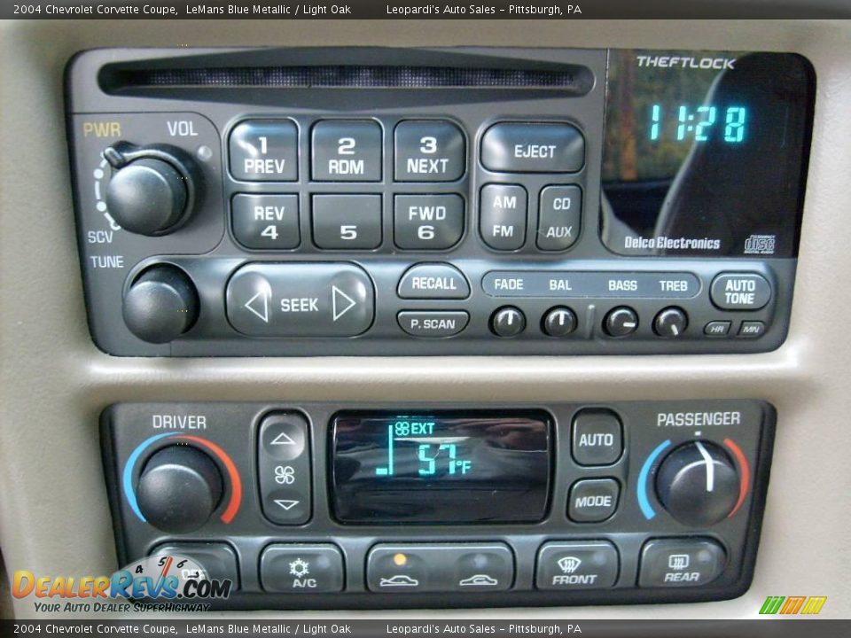 2004 Chevrolet Corvette Coupe LeMans Blue Metallic / Light Oak Photo #14