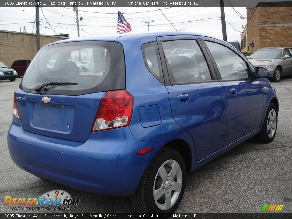 2005 Chevrolet Aveo LS Hatchback Bright Blue Metallic / Gray Photo #3