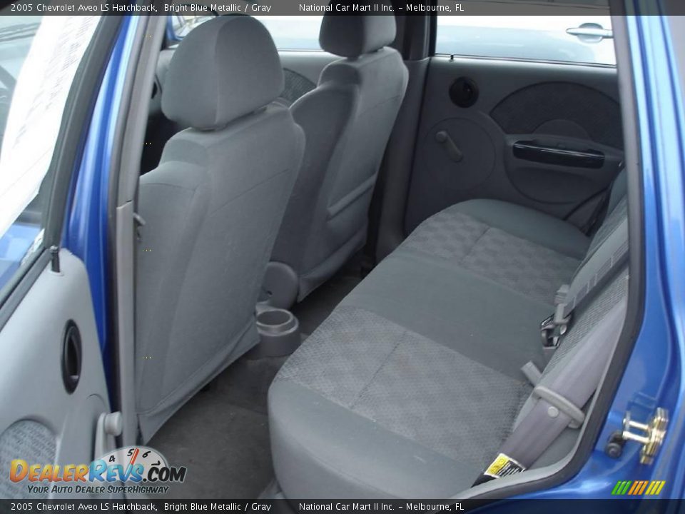 2005 Chevrolet Aveo LS Hatchback Bright Blue Metallic / Gray Photo #5