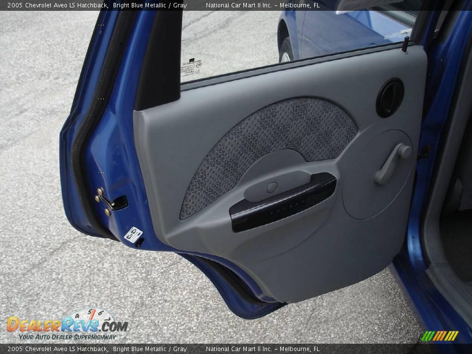 2005 Chevrolet Aveo LS Hatchback Bright Blue Metallic / Gray Photo #6