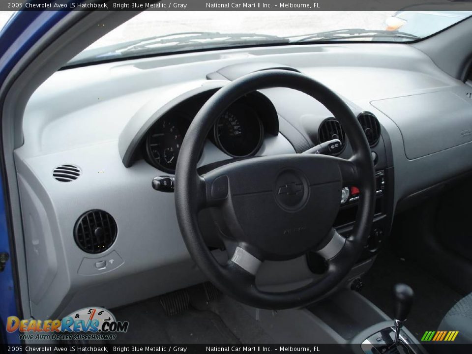 2005 Chevrolet Aveo LS Hatchback Bright Blue Metallic / Gray Photo #7