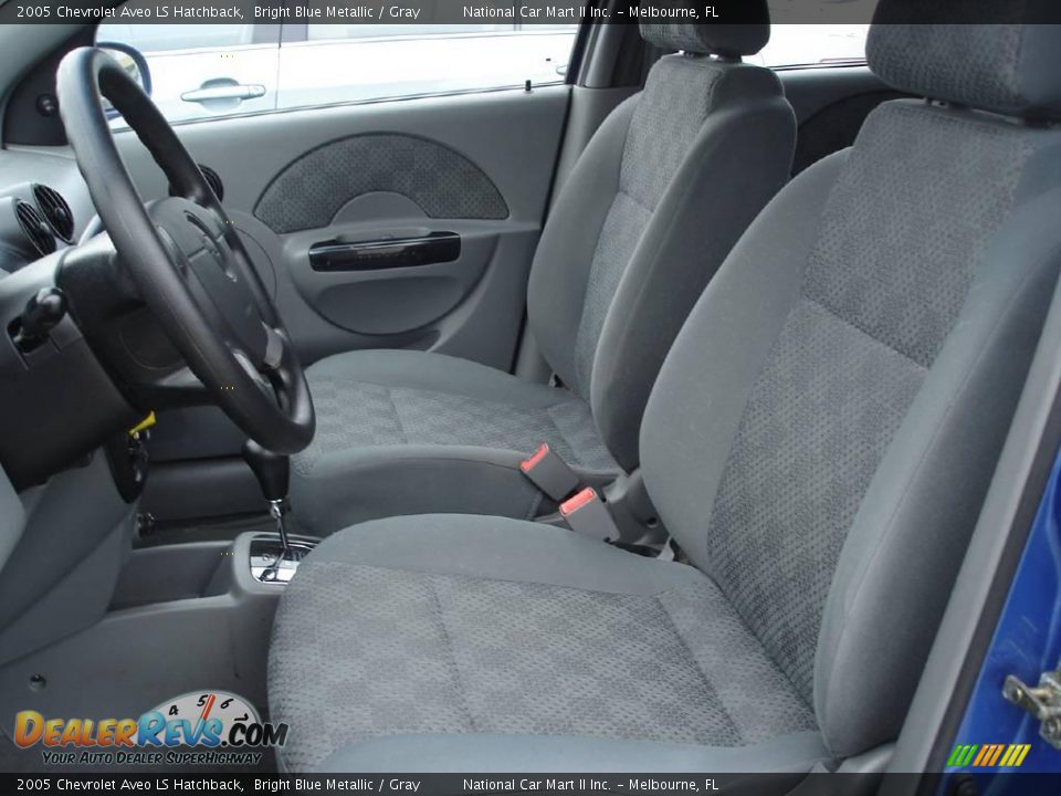 2005 Chevrolet Aveo LS Hatchback Bright Blue Metallic / Gray Photo #11