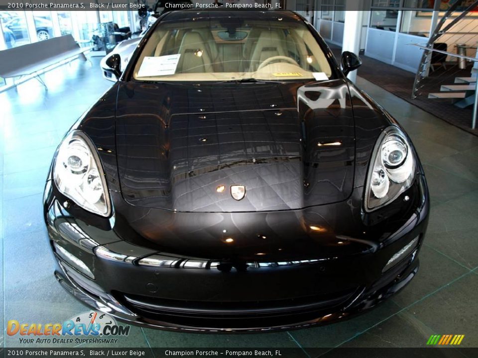 2010 Porsche Panamera S Black / Luxor Beige Photo #2