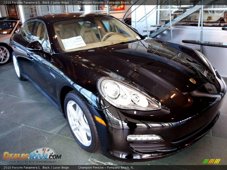 2010 Porsche Panamera S Black / Luxor Beige Photo #3