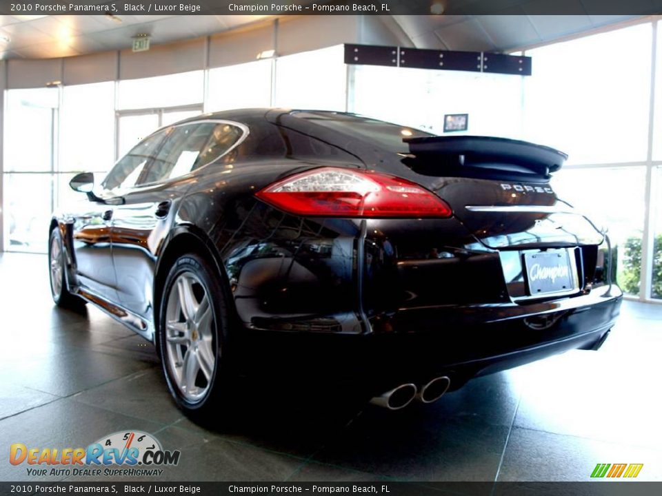 2010 Porsche Panamera S Black / Luxor Beige Photo #4