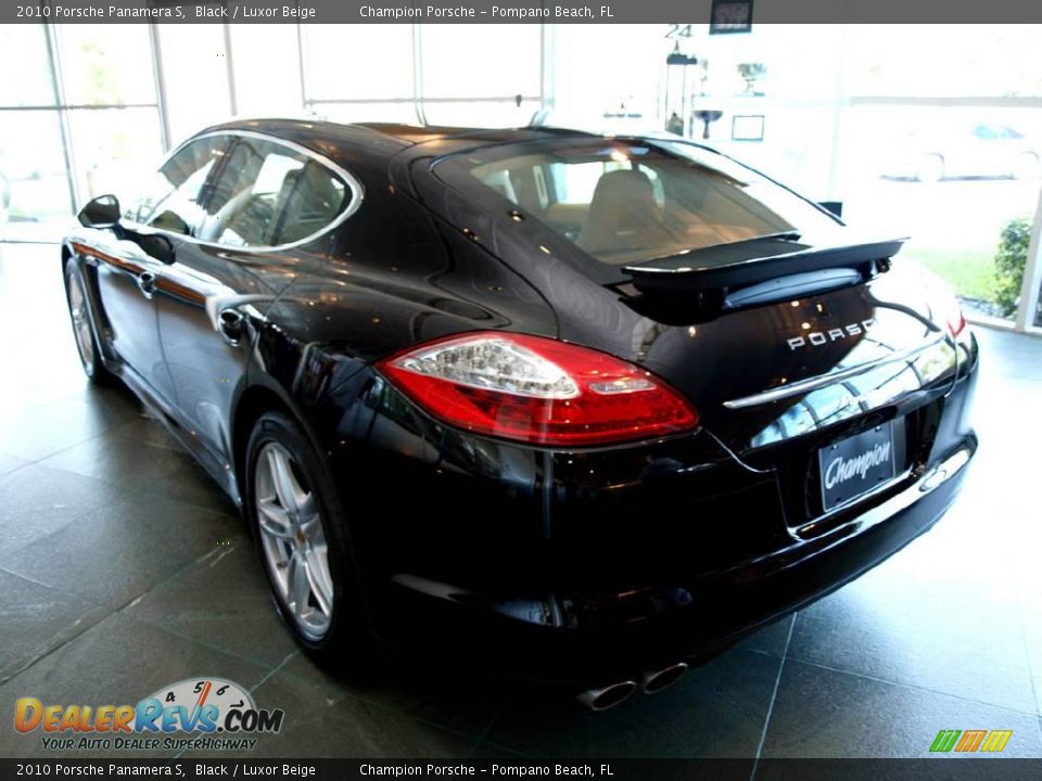 2010 Porsche Panamera S Black / Luxor Beige Photo #5
