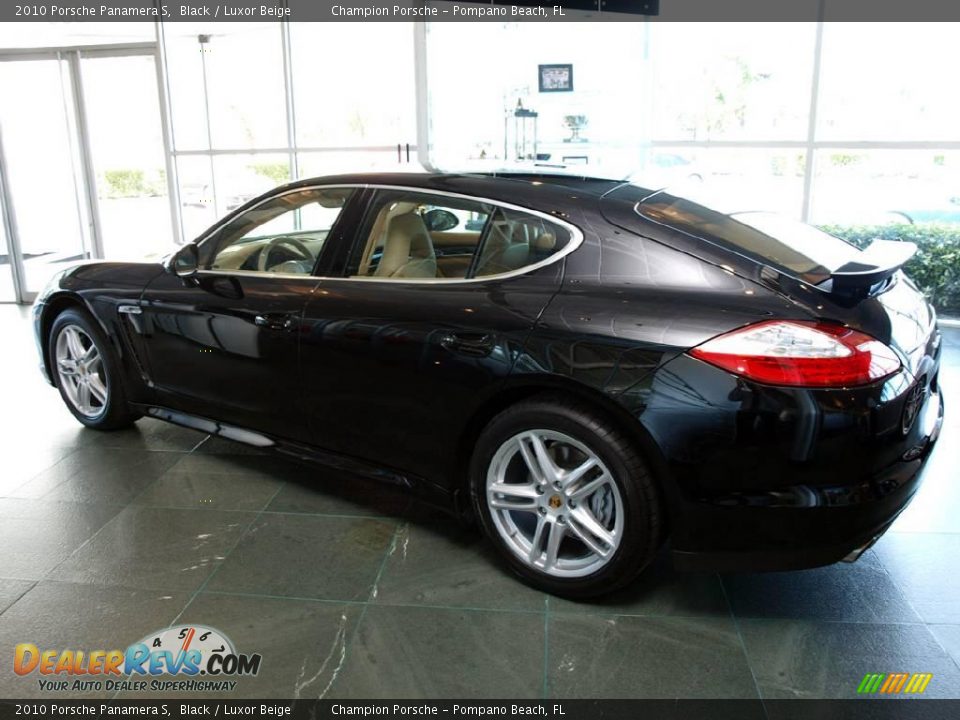 2010 Porsche Panamera S Black / Luxor Beige Photo #6