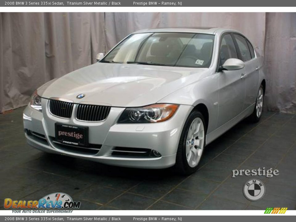 2008 BMW 3 Series 335xi Sedan Titanium Silver Metallic / Black Photo #1
