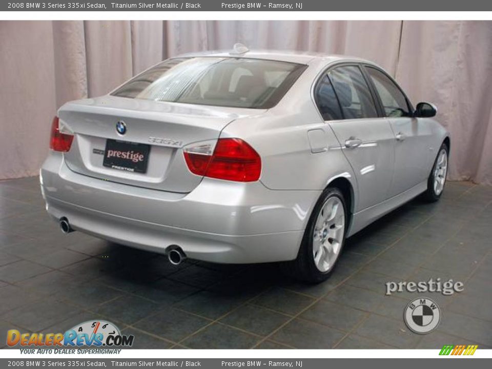 2008 BMW 3 Series 335xi Sedan Titanium Silver Metallic / Black Photo #2