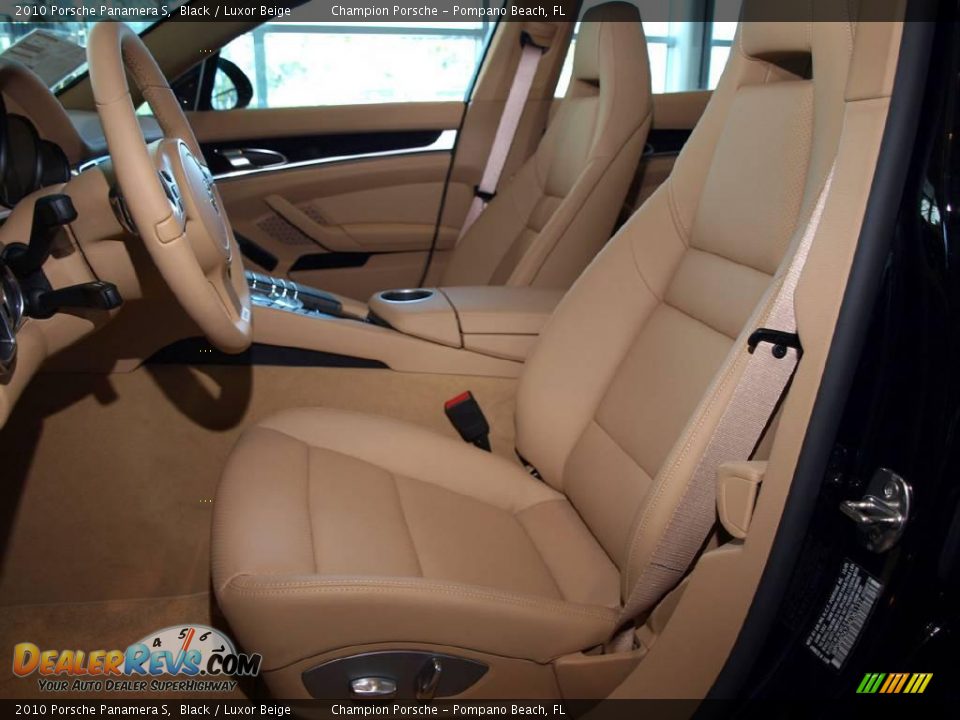 2010 Porsche Panamera S Black / Luxor Beige Photo #9