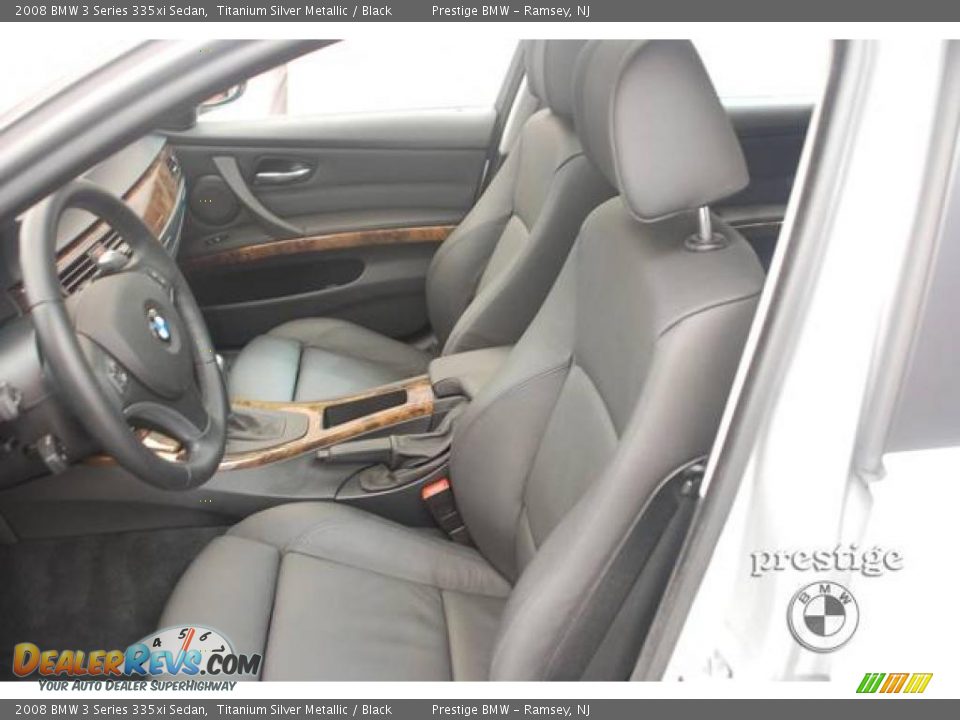 2008 BMW 3 Series 335xi Sedan Titanium Silver Metallic / Black Photo #4