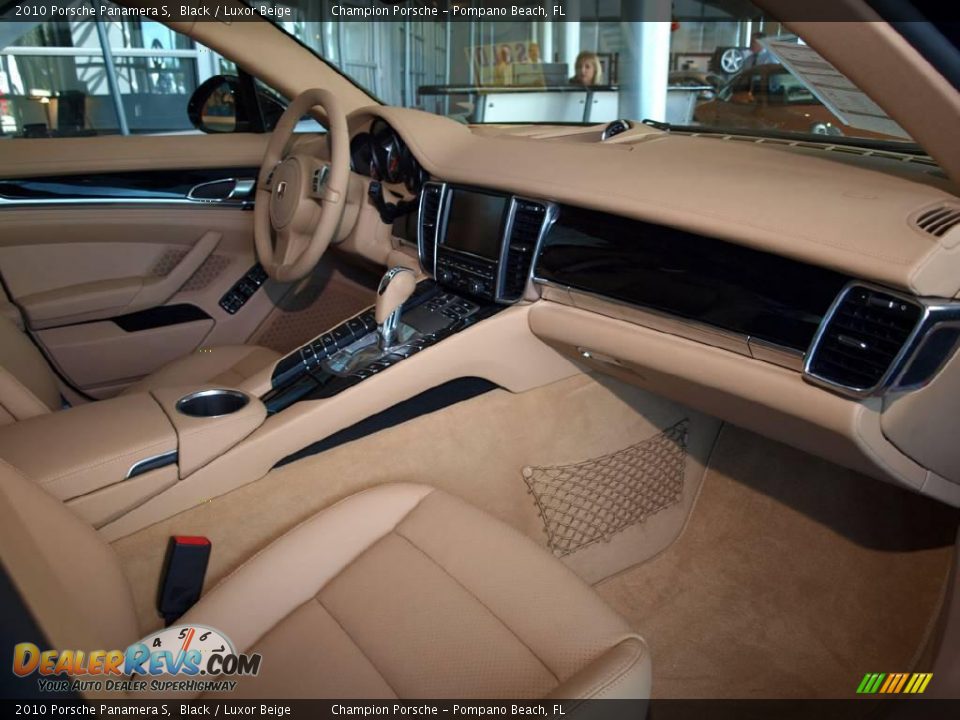 2010 Porsche Panamera S Black / Luxor Beige Photo #12