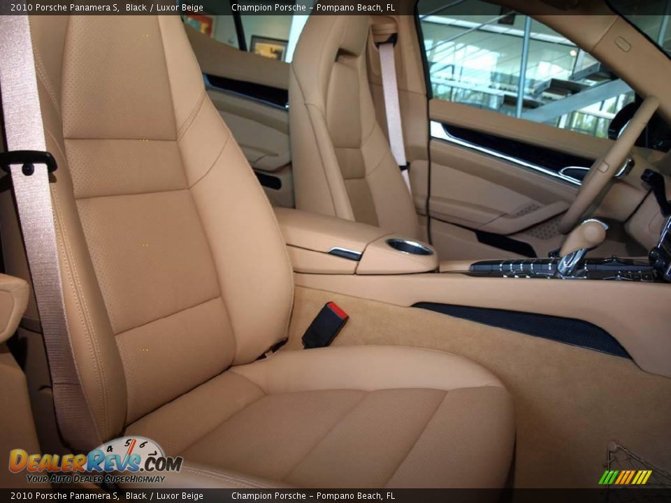 2010 Porsche Panamera S Black / Luxor Beige Photo #13