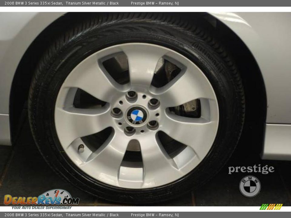 2008 BMW 3 Series 335xi Sedan Titanium Silver Metallic / Black Photo #7