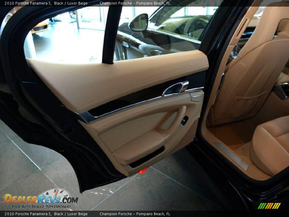 2010 Porsche Panamera S Black / Luxor Beige Photo #14