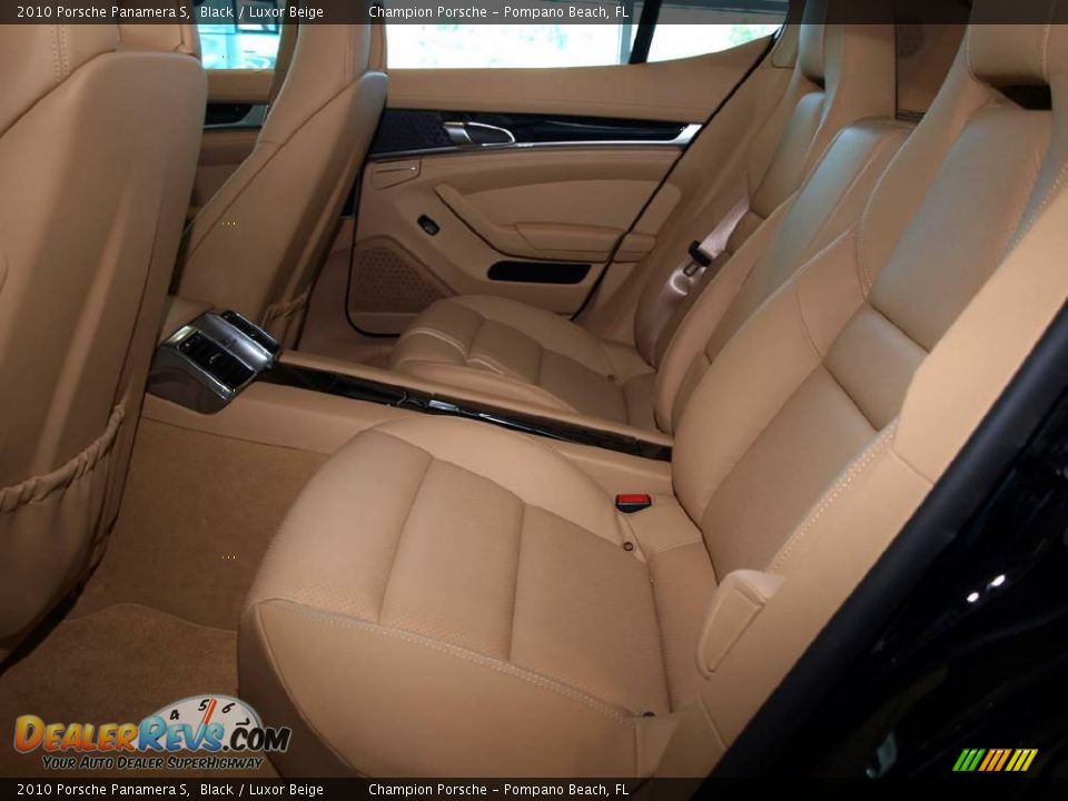 2010 Porsche Panamera S Black / Luxor Beige Photo #15