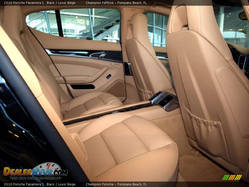 2010 Porsche Panamera S Black / Luxor Beige Photo #16