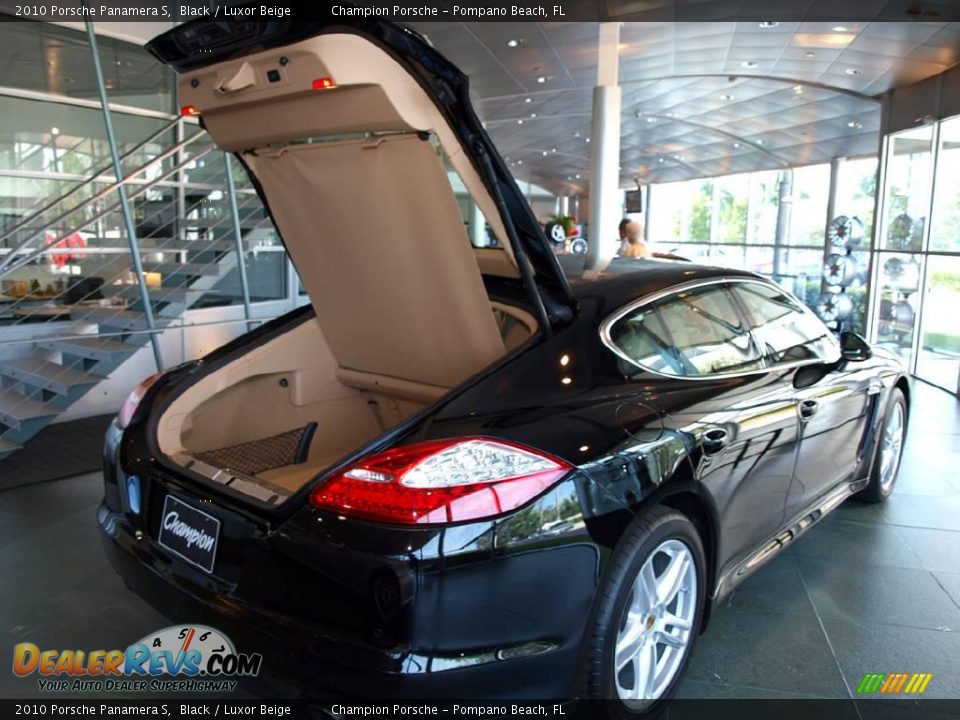 2010 Porsche Panamera S Black / Luxor Beige Photo #17