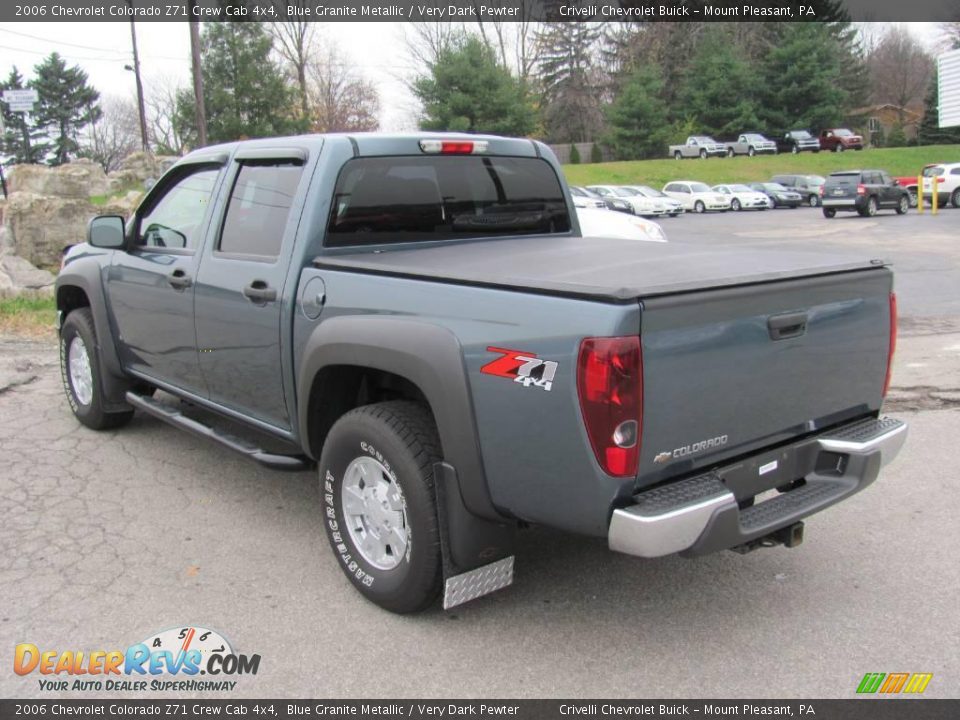 2006 Chevrolet Colorado Z71 Crew Cab 4x4 Blue Granite Metallic / Very Dark Pewter Photo #5