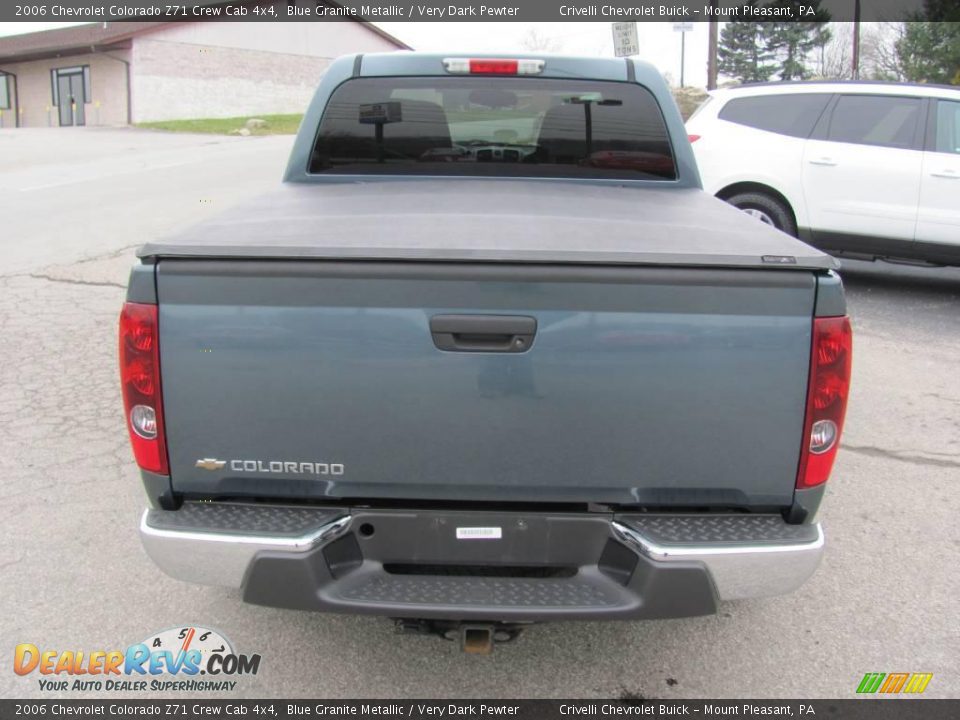 2006 Chevrolet Colorado Z71 Crew Cab 4x4 Blue Granite Metallic / Very Dark Pewter Photo #6