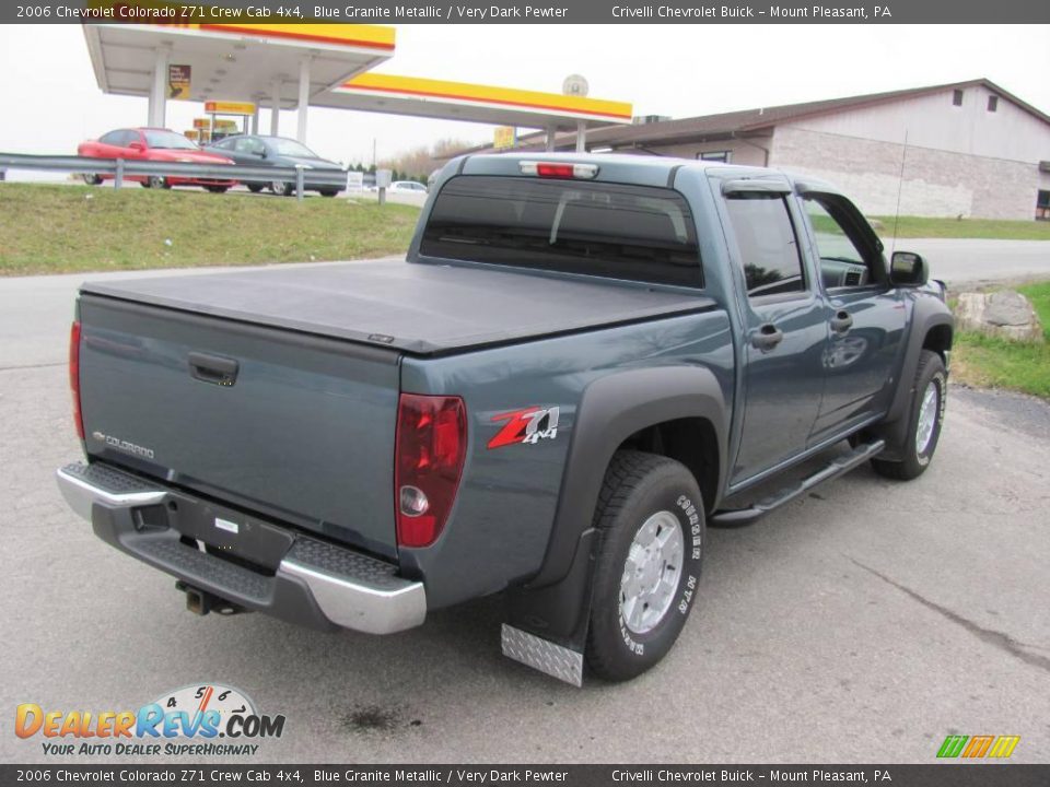 2006 Chevrolet Colorado Z71 Crew Cab 4x4 Blue Granite Metallic / Very Dark Pewter Photo #8