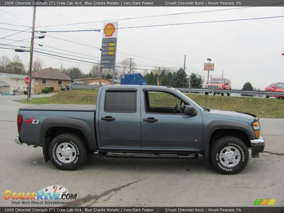 2006 Chevrolet Colorado Z71 Crew Cab 4x4 Blue Granite Metallic / Very Dark Pewter Photo #9