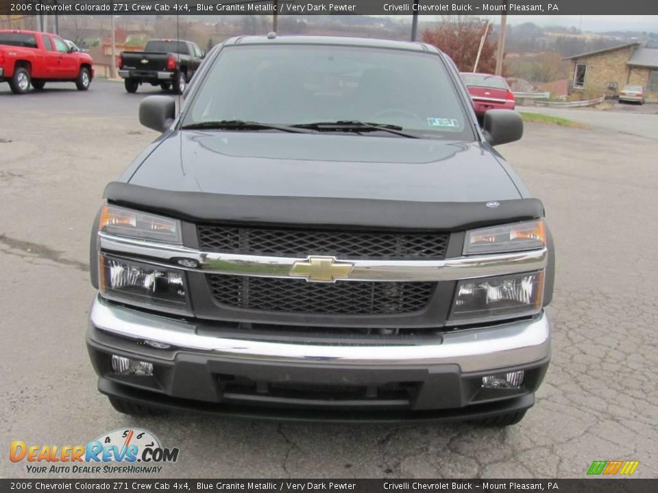 2006 Chevrolet Colorado Z71 Crew Cab 4x4 Blue Granite Metallic / Very Dark Pewter Photo #11