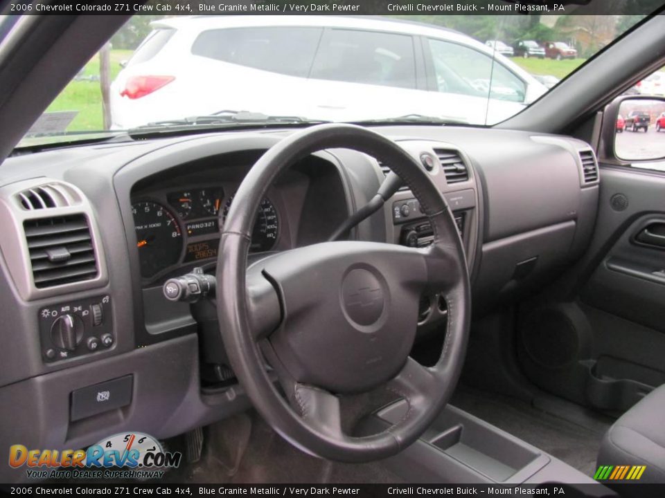 2006 Chevrolet Colorado Z71 Crew Cab 4x4 Blue Granite Metallic / Very Dark Pewter Photo #20