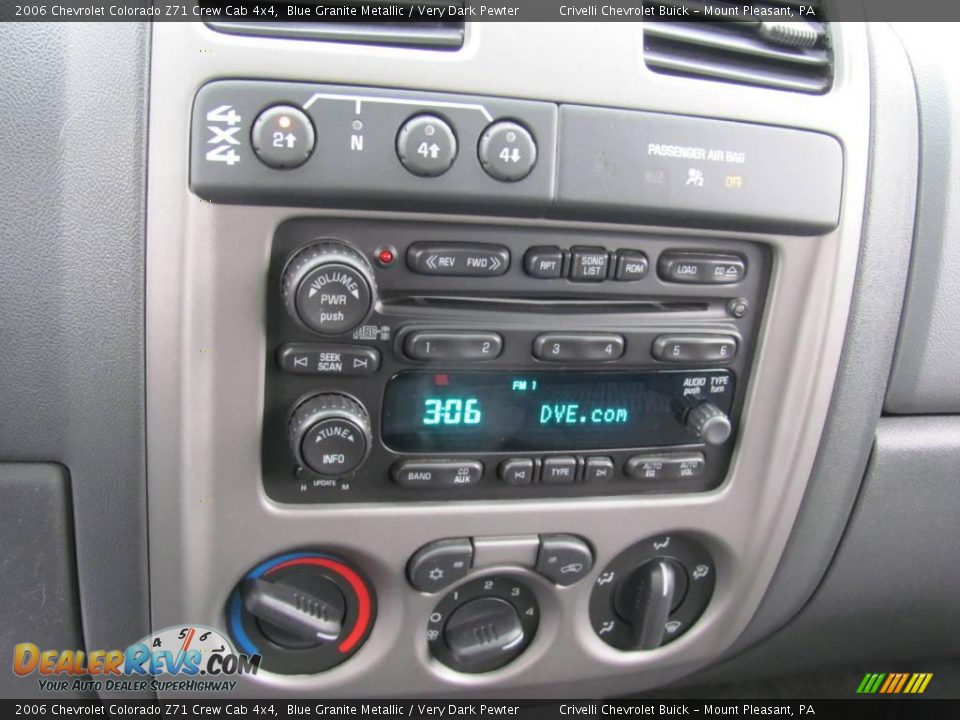 2006 Chevrolet Colorado Z71 Crew Cab 4x4 Blue Granite Metallic / Very Dark Pewter Photo #21