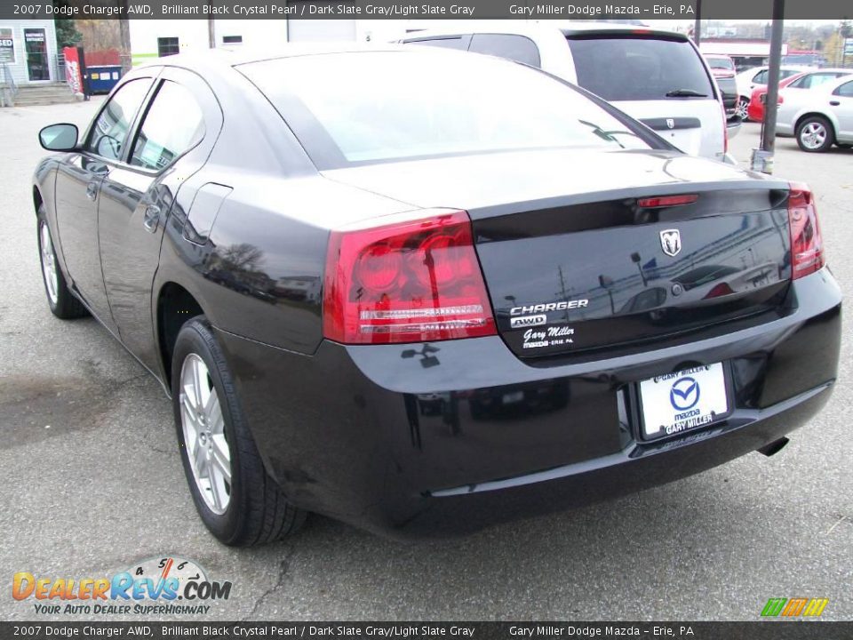 2007 Dodge Charger AWD Brilliant Black Crystal Pearl / Dark Slate Gray/Light Slate Gray Photo #3