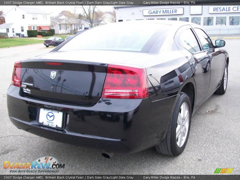 2007 Dodge Charger AWD Brilliant Black Crystal Pearl / Dark Slate Gray/Light Slate Gray Photo #6